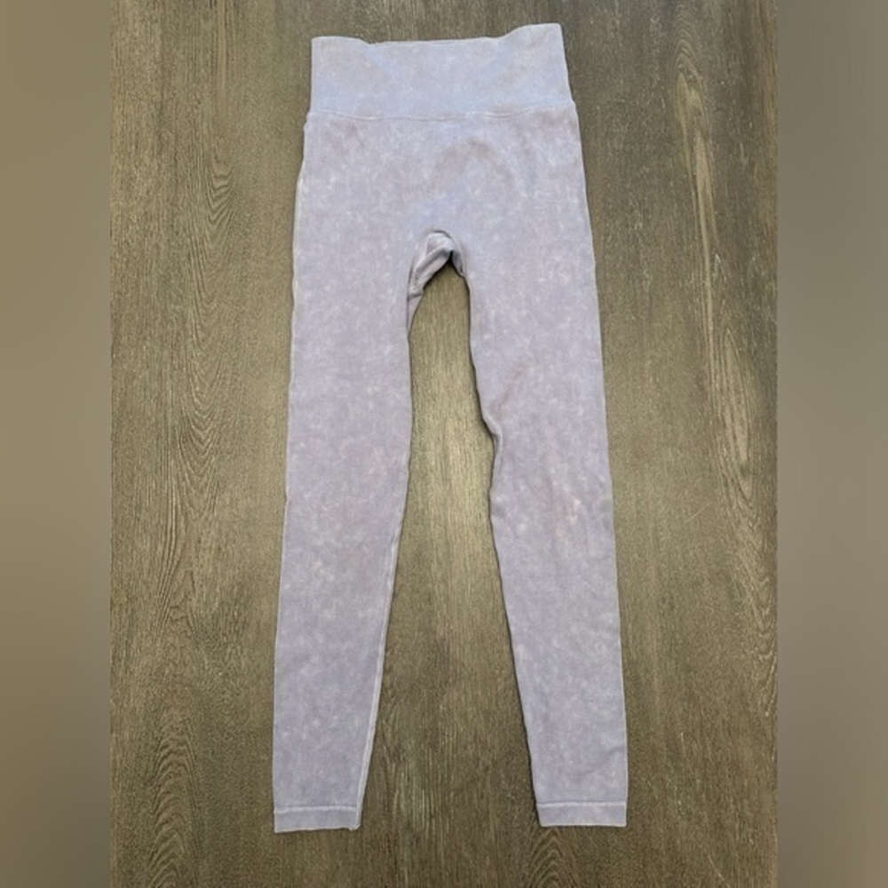 ANWND LIGHT PURPLE RIBBED LEGGINGS - Size Small SKU:175